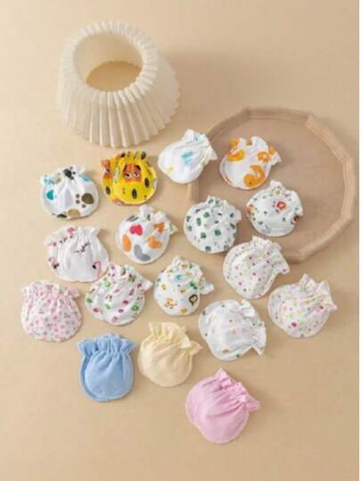 6 Pairs Kids Assorted Pattern Mittens, 20 Styles Randomly Shipped