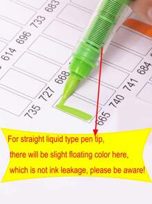 GuangNa240 Color Straight Liquid Acrylic Marker, Soft Tip Non-Press Student Drawing Color Marker, Graffiti Stackable Color Water-Based Marker Multi-Color Set