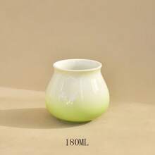 1 PIEZA Taza de café de cerámica con color de esmalte, taza de té de cerámica, taza de café hecha a mano, taza de degustación, taza de café para eventos, color de dopamina, agarre cómodo, de alta calidad y saludable, hermosa y práctica, taza de agua para el hogar u oficina, apropiada para regalo 180ml