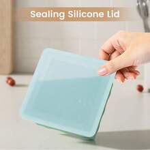 Silicone Freezer Tray For Soup Ice Cubes: 2-Cup Freezing Tray With Lid For Meal Prep - 4Pack Silicon Soup Portion Freeze Tray Make Stock Souped Ice Cube - 綠色 - 查看 6