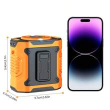 3600mAh Portable Waist Fan Clip On Belt, Max 24H Cooling,10 Speeds 12000RPM,Rechargeable Hands-Free Personal Wearable Neck Fan With Dual Clip & Flashlight For Outdoor Jobsite Camping Traveling Turbo Fan