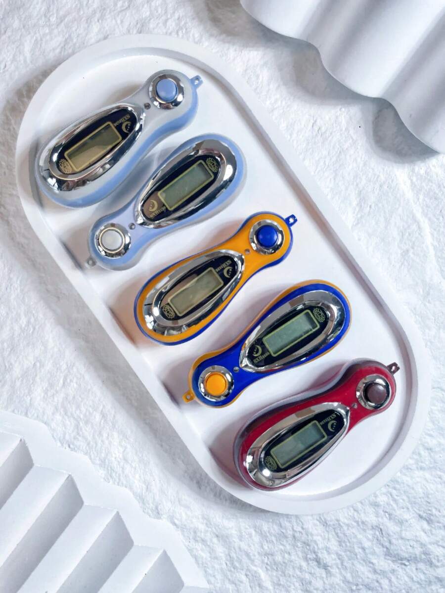 1 pieza Contador de anillo digital, estilo árabe de Oriente Medio, práctico contador de anillo de dedo para meditación, oración, yoga, ejercicio, alivio del estrés - Multicolor - Ver 1