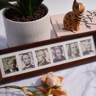 Wall-Mounted Or Tabletop Display Photo Album – Holds 6 Pictures For Wedding Anniversaries, Couple Portraits, Baby Memory Keepsake, Commemorative Coins & Certificates | Multi-Purpose Decorative Frame (No Printing Included)Cherish Your Moments