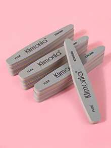 Klimonla 4pcs Dual-Sided Gray Nail Buffer Blocks, Sponge Nail Files, Professional Manicure Tools For Acrylic Nails, Best Natural Nail Care. - Grey - View 5