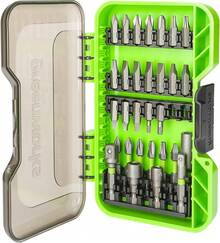 EstiloTendenciaGreenworks Juego De 70 Piezas De ConduccióN Con ClasificacióN De Impacto, Juego De Puntas De Destornillador, Broca Fresada De PrecisióN, Funda Modular, Soporte MagnéTico Para BrocasCalidad PremiumVersióN Mejorada - Juego de destornilladores de 30 piezas - Ver 2