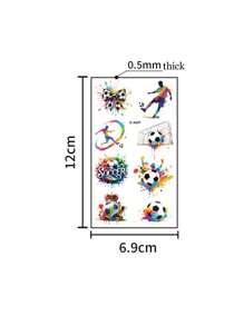 2025 neue Fußballaufkleber, süße Cartoon Jungen Mädchen temporäre Aufkleber-halten 2-5 Tage, Kinder wasserfeste lustige Arm Fun Party, Computer Buch Aufkleber, Federmäppchen Aufkleber, temporäre Aufkleber, Schulanfang Grundausstattung süße Aufkleber DIY Verkleiden Aufkleber Selbstgemachte Aufkleber interessante Spielsachen Feiertagsparty Dekorationsaufkleber Geschenktüte Dekorationsaufkleber