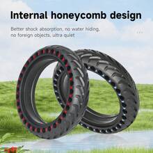8.5 Inch Honeycomb Solid Tire Replacement For Xiaomi Mijia M365/1S Electric Scooter, 8.5 X 2.0 Non-Inflatable Solid Tire With Arrow Tread For Xiaomi Electric Scooter, Suitable For Pro/Pro2/Mi3 Skateboard - Multicolor - View 4