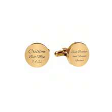Custom Cufflinks, Engraved Cufflinks, Gold Cufflinks, Custom Cufflinks, Groomsmen Gifts, Gifts For Him, Dad Gifts