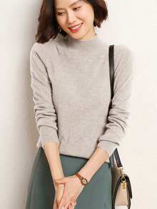Autumn/Winter New Versatile Pullover Knit Sweater For Women