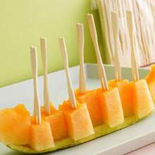 20/50/100/200 件天然竹签、水果叉、汉堡叉、寿司叉、开胃菜牙签、派对装饰棒、生日派对、毕业派对、婚礼、户外烧烤等餐饮用具、学校用品