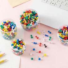 Colored Push Pins | Heads Come In An Assortment Of Colors For Eye-Catching Appeal | Pins & Tacks|School And Office Supplies | Pushpins | Thumb Tacks