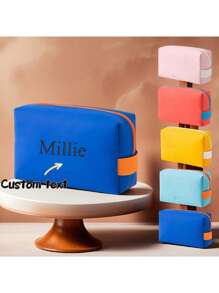 Customized Multi-Color Waterproof Makeup Bag, Fashionable And Convenient Toiletry Organizer