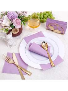 20/60/100 servilletas de bebida moradas, servilletas de cóctel moradas de 2 capas, servilletas desechables moradas para cena, boda, fiesta de cumpleaños, graduación