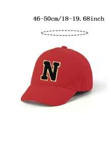 1 pièce Casquette de baseball pour enfants avec lettres de l'alphabet 26, broderie fil doré, style lettre, pour bébé garçons style Kpop, casquette snapback, chapeaux de soleil pour filles et garçons 1-3 ans