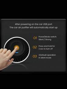 PHILIPS 飞利浦 S3601 车载空气净化器 紫外线消毒 270-280nm 波长 纳米级净化过滤