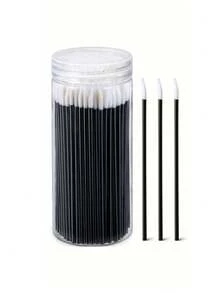 50/100pcs Cool Pure Black Disposable Makeup Brush Lip Brush Eyelash Brush, Lip Brush With A Replacement Container, Eyelash Lash Brush Stick Smear Lip Brush Makeup Brush Kit,Brush Set,Makeup Brush Kit,Make Up Brush Set,Make Up Set Complete,Makeup Brush Set,Complete Makeup Kit,Brush Kit,Brushes Makeup Set,Makeup Gift Set - Black - View 14
