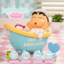 CRAYON SHINCHAN Haut-parleur sans fil créatif et attrayant de Crayon Shin-Chan, dessin animé mignon en forme de baignoire où le haut-parleur de Shin-Chan peut être inséré. Ornement raffiné, cadeau d'anniversaire.