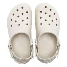 Crocs 男女款休闲木屐凉鞋，轻便舒适，适合运动和日常穿着 - 208776-160 - 水泥灰 - 查看 3
