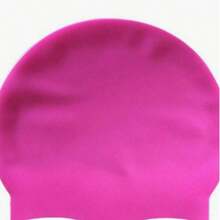 Silicone Swim Cap, Unisex Comfortable Shower Bathing Cap, Long Hair Cover Ear Design, Anti-Tear Reinforced Edge, Non-Slip Swimming Cap To Keep Hair Dry - Multicolor - View 6
