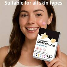 432 Count Acne Patch, Covering Pimples And Blemishes, Acne Patch Covers Pimples And Blemishes, Facial And Skin Spot Stickers, Suitable For Party Performances