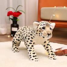 Simulation Lion Leopard Stuffed Animal Soft Large Forest Plush Toy For Children Cute Jungle Plush Doll Birthday Gift Boy Girl Room Sofa Car Ornaments 15 Inches / Halloween Plush Toy