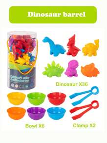 Juego educativo para niños, set de juguetes de clasificación, reconocimiento de colores, cálculo de cantidades, juego interactivo de aprendizaje temprano (color aleatorio)