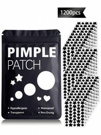352pcs Star & Round Shape Face Stickers - Fragrance-Free, Preservative-Free, Unisex, Suitable For All Skin Types, Mild And Non-Irritating, Can Be Used For Face Decoration And Blemish Coverage, Cute Cartoon Patterns, Waterproof And Sweat-Proof, Mini Size, Suitable For Parties, Office And Various Occasions