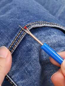 Thread Art Sewing Tool Thread Remover, Needle And Thread Art Sewing Tool - A Random Color Sewing Machine, Craft Sewing Accessories, Textiles, Craft Supplies, Thread Cutting And Sewing Tools, Cross Stitch Sewing - Multicolor - View 4