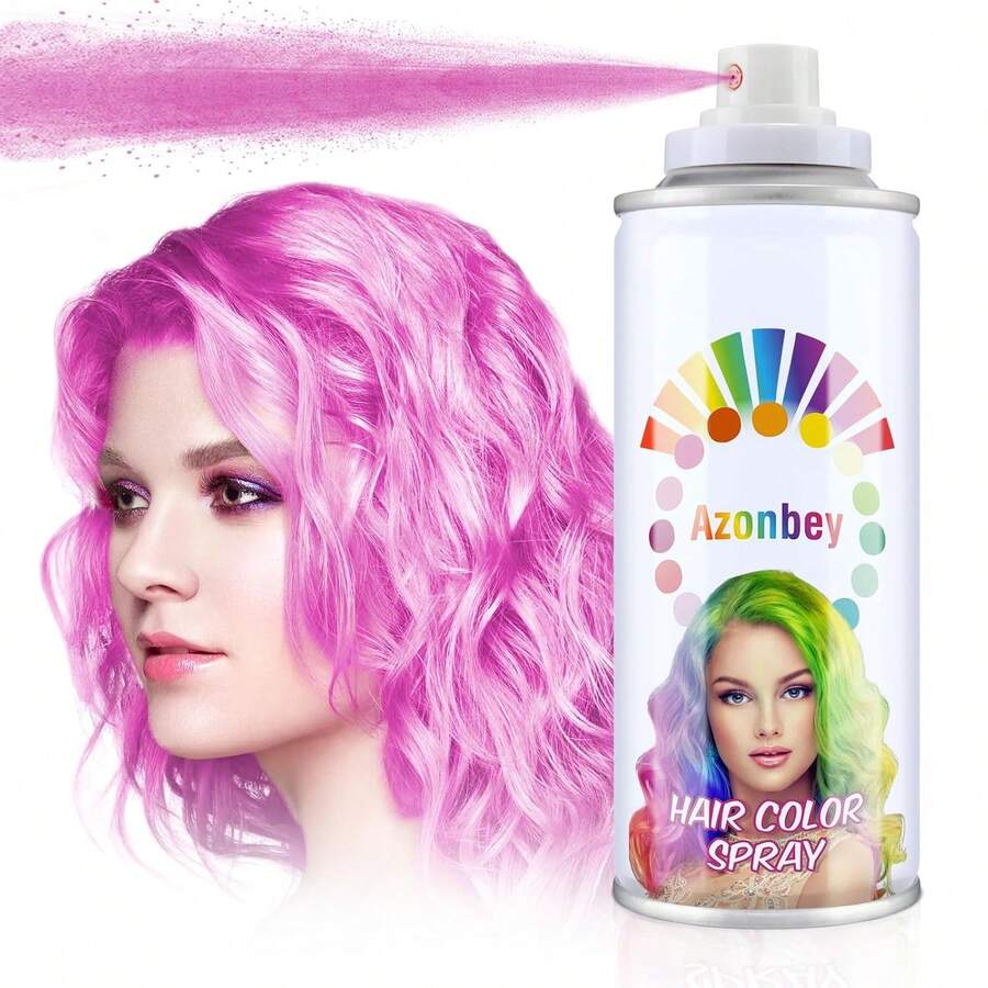Kids Hair Color Pomades - Temporary Washable Hair Wax Gel Cream And Color Spray (Pink) - 淺粉色 - 查看 1