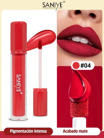 SANIYE Lipgloss líquido indeleble L1195 Brillo de labios,textura gelatina,duradero,resistente