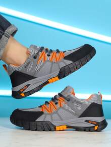 GUYISA Safety Shoes With Crush & Puncture Proof, Big Mesh Breathable, Fashionable Function Shoes, Rubber Sole & Anti-Slip - Grey Breathable - View 4