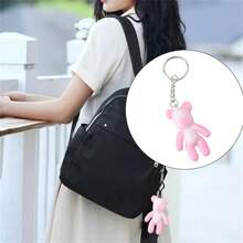 1 Set Of 6 Sitting Bear Shape Resin Molds, 3D Pendant Jewelry Craft Molds, Suitable For Bag Charms, Keychains, DIY Decorations, Daily Wear