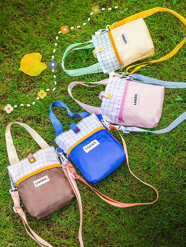 1pc Dopamine Colored Water Cup Storage Bag, Portable Protective Box With Adjustable Shoulder Strap Cup Lid, Cute Water Cup Crossbody Bag, Portable Canvas Water Cup Protective Cloth Bag, Can Be Given As A Gift To Friends, Suitable For Travel, Outdoor Fitness Cup Accessories, And Returning To School