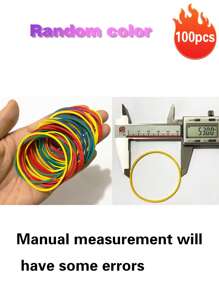 40PCS/100PCS Large Rubber Band Long Rubber Band Morandi Color Various Colors Heavy Duty Rubber Band High Quality Rubber Band Office Supplies Large Rubber Band Suitable For Homes, Kitchens And Offices Back To School