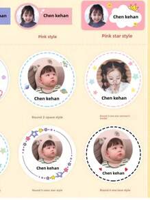 60pc Custom Text Stickers, Waterproof Stickers, Personalized DIY Custom Labels For Weddings, Business, Special Events, Birthdays, Baptisms, Anniversaries, Parties, And More, 50PCS Custom Name Stickers, Back To School Fashion,Home & Living,Arts,Crafts & Sewing,Customized Stickers