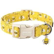 ARING PET Dog Collar - Adjustable Cartoon & Fruit Print Dog Collar, Soft Breathable Cotton Cute Pet Collar For Small/Medium/Large Dogs - New Dinosaur - New Dinosaur - 查看 8