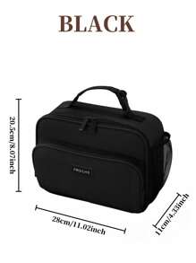 Gran bolsa aislada para el almuerzo, bolsa aislada portátil de gran capacidad, caja aislada portátil forrada para el almuerzo de la universidad, bolsa aislada para el almuerzo, esencial de viaje, picnic, al aire libre, escuela, trabajo, camping, oficina para niñas, niños, estudiantes, suministros escolares, artículos esenciales para la universidad, caja de almuerzo de vacaciones, bolsas de verano para comida al aire libre, bolsas de picnic y camping, regreso a la escuela