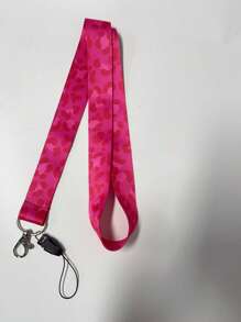 1pc Pink Leopard Print Teacher Lanyard For ID Badge Holder, Phone, Keys, With Key Ring, Great Gift For Women, Teachers, Students, Staff - New & Old Versions Sent Randomly School Car Accessories Cute Goth Y2k