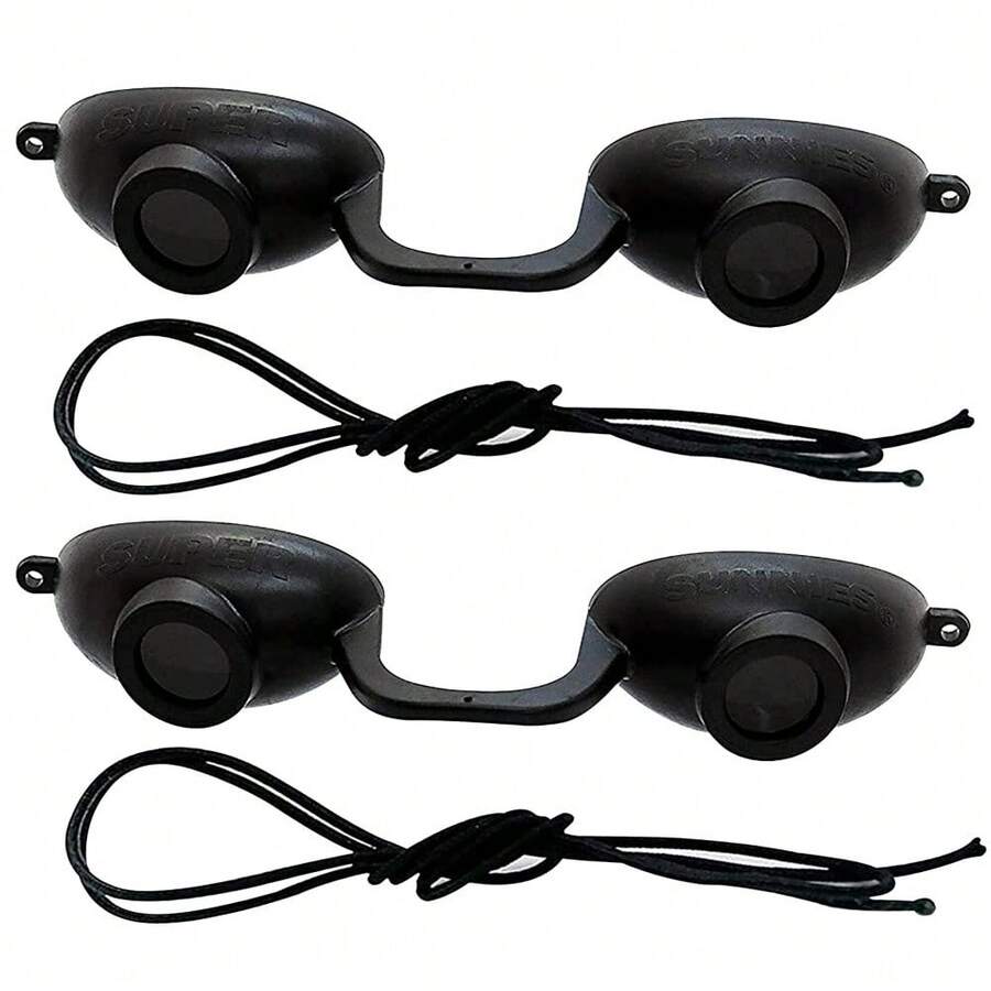2 Pack EVO FLEX Sunnies Flexible Tanning Bed Goggles UV Eye Protection Glasses ( - 1 - View 1