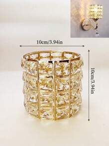 1pc Luxury Lamp Shade, Compatible With E27/E14 Bulb Base, Suitable For Living Room, Bedroom, Dining Room, Home Decoration, Hotel, Table Lamp Shade, Wall Lamp Shade, Pendant Light Shade, Rust-Resistant , Home Decor Light Accessories (1pc E27 To E14 Adaptor Included)