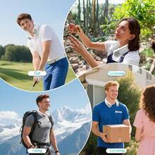 Neck Fan, Hands Bladeless Neck Fans Portable Rechargeable, 6000 MAh Battery Operated Wearable Personal Fan, Cooling Neck Fan, 3 Speeds, USB Fan Gifts Men, Women, Travel, Outdoor - 白色 - 查看 8