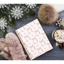 YQQ Coquette Pink Bow YQQ  JournalsPreppy Cute Spiral YQQ  For Teen Girls Women Coquette Stuff  Hardcover Spiral YQQ  5.5x8.3