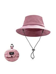 FADZOYLE 1pc Waterproof Solid Adjustable Casual Bucket Hat For Outdoor Travel, Quick-Dry Cap Foldable Beach Fishing Hiking Safari Sun Hats For Women And Men Winter - Multicolor - View 30