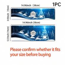 1 st. silikonavloppsmatta med jultema - halkfri, fuktbeständig, stänkskyddande, lämplig för kök och badrumsbänkskiva - flerfärgad - Visa 9