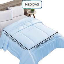 Double Percale 400 Thread Count Satin Duvet For Every Style - Baby Blue - View 6