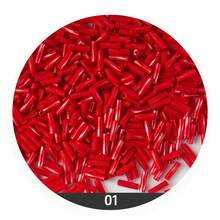 10g/240pcs Glass Bugle Beads 8 Colors Bugle Beads 2x6mm Glass Tube Beads Twisted Tube Seed Beads Bugle Spacer Beads For Earring Bracelet Necklace Jewelry DIY Craft Making