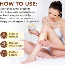 Shea Butter Scented Body Lotion, 120g Shea Butter Organic Shea Butter Moisturiser, Luxurious Hydration And Moisturizing, Natural Antioxidant Ingredient, For All Skin Types Face Shape Hair Type - 1 - 查看 9