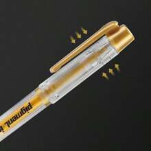 1 Box 3pcs/6pcs 1.0mm Gold Glitter Drawing Markers, White Highlights Pens, Creative Colored Ballpoint Pens For Students School Supplies, Back To School