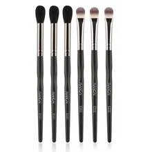 6件套化妆刷套装 - 眼影刷、遮瑕刷、唇刷、持久防晕染、眉刷、眼影刷、化妆刷、赠品 - 黑色 - 查看 11