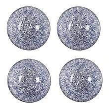 2/4 件套日式陶瓷饭碗，8 英寸，2/4 件套，陶瓷拉面碗，适用于微波炉和洗碗机，椭圆形，适合面条、汤、沙拉 - 非常适合厨房和餐厅、学校用品